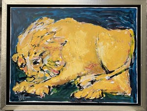 Martin van Wordragen - Olieverf op doek - Wild goud (80x60) kopen? Bied vanaf 450!