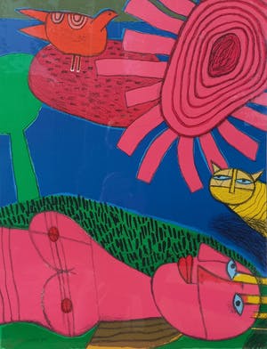 Corneille - Femme, litho (mooi ingelijst, groot) kopen? Bied vanaf 395!