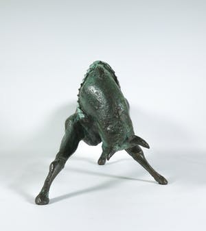 Wim Steins - Groen gepatineerd bronzen paard kopen? Bied vanaf 1500!