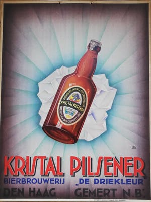 Curiosa - Affiche 'Kristal Pilsener' kopen? Bied vanaf 1!