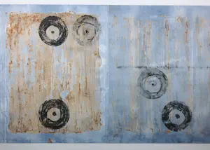Jose van Tubergen - Aquatint, Poetic circles 2 - Ingelijst kopen? Bied vanaf 70!