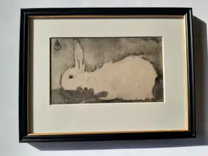 Jan Mankes - Originele Heliogravure, Wit konijntje 1923 kopen? Bied vanaf 120!