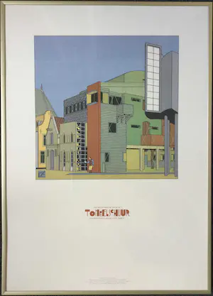 Joost Swarte - "De Toneelschuur" | affiche - ingelijst kopen? Bied vanaf 50!