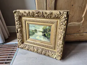 Willem Weissenbruch - olie op paneel, gesigneerd l.o. kopen? Bied vanaf 1150!