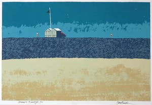 Hans Almekinders - Zeefdruk, Strand N. Frankrijk kopen? Bied vanaf 1!