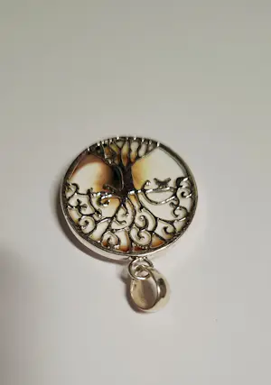 Nieuw Handgemaakte ronde zilveren oorbellen met een mooie  levensboom, kopen? Bied vanaf 55!