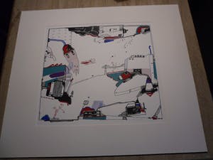 Huibert van Dorp - Zeefdruk, "Watt". kopen? Bied vanaf 20!