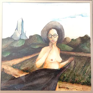 Evert van Hemert - Vrouw in landschap kopen? Bied vanaf 25!