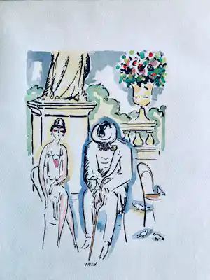 Kees van Dongen - In gedachten - 1925 verkauft für € 200!