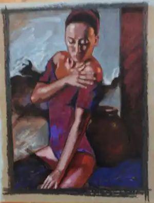 Nico Vrielink - Kleurenzeefdruk JEANNE II --- HANDGESIGNEERD vendu pour 59€ !