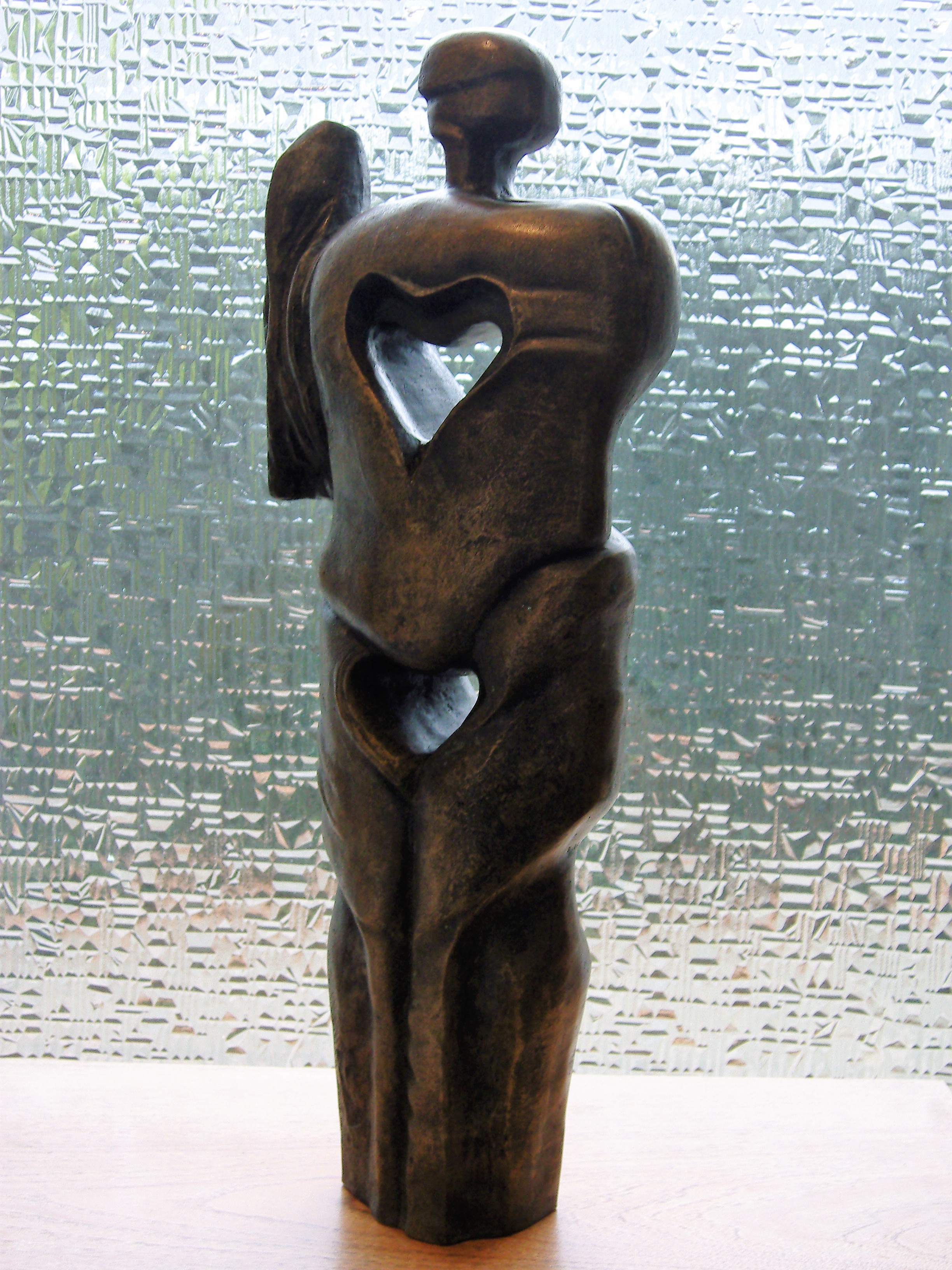 Brons (Onbekend) - Topbeeld "Amor" 19,5 kilogram! verkocht voor € 850!