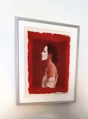 Ans Markus - Zelfportret, mooi gelijst verkocht voor € 150!
