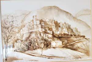 Chris de Moor - bergdorp Abruzzo verkocht voor € 190!