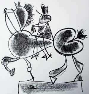 Jan Roede - Zeefdruk - 1951 verkocht voor € 45!