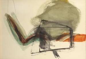 Bert Boerboom - Gemengde techniek op papier, Landschap I - Ingelijst kopen? Bied vanaf 20!