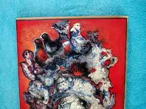 Ninke Kast - titel van het werk : de Vogelboom kopen? Bied vanaf 75!