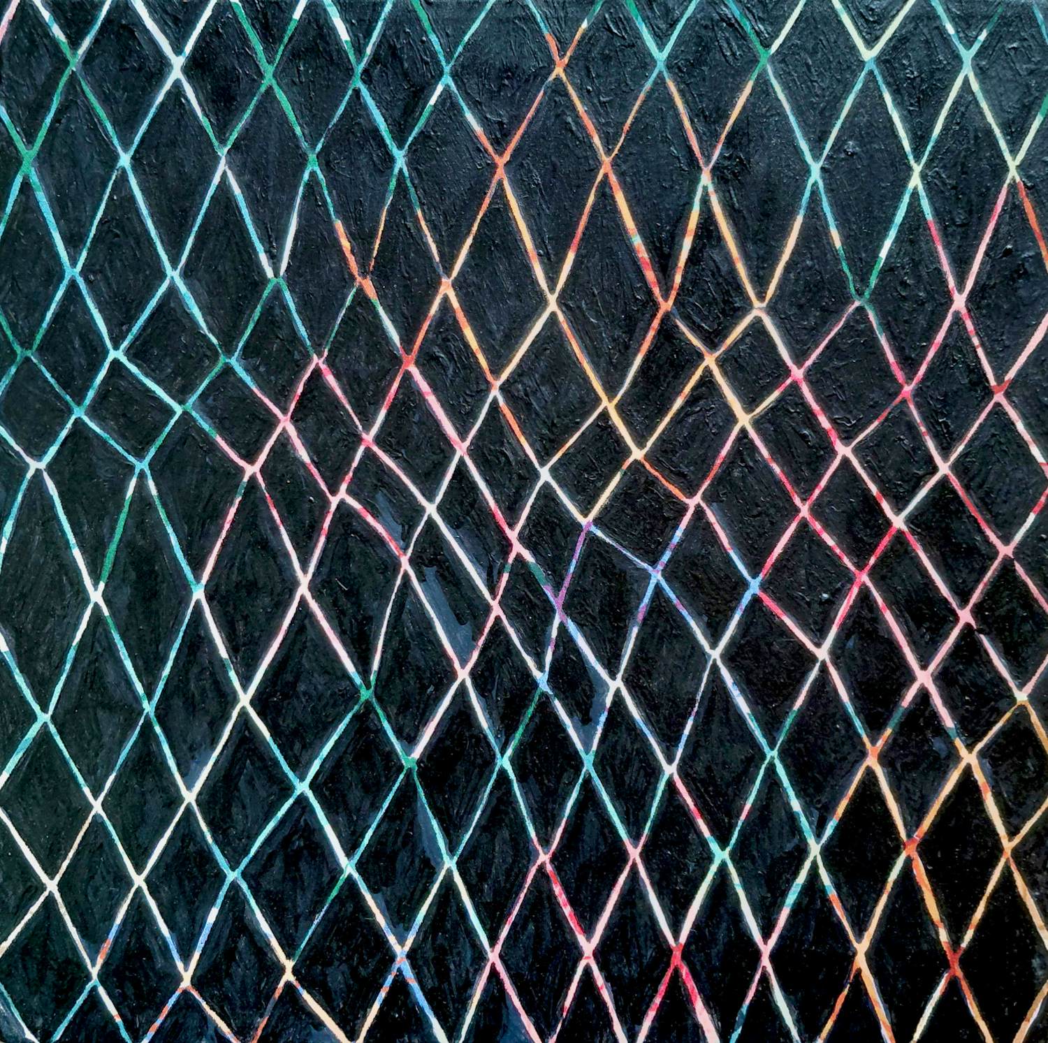 Arjan van Arendonk - Geometrisch abstract, olieverf op doek kopen? Bied vanaf 100!