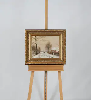 Herman Eduard Knaake - Winters landschap kopen? Bied vanaf 250!