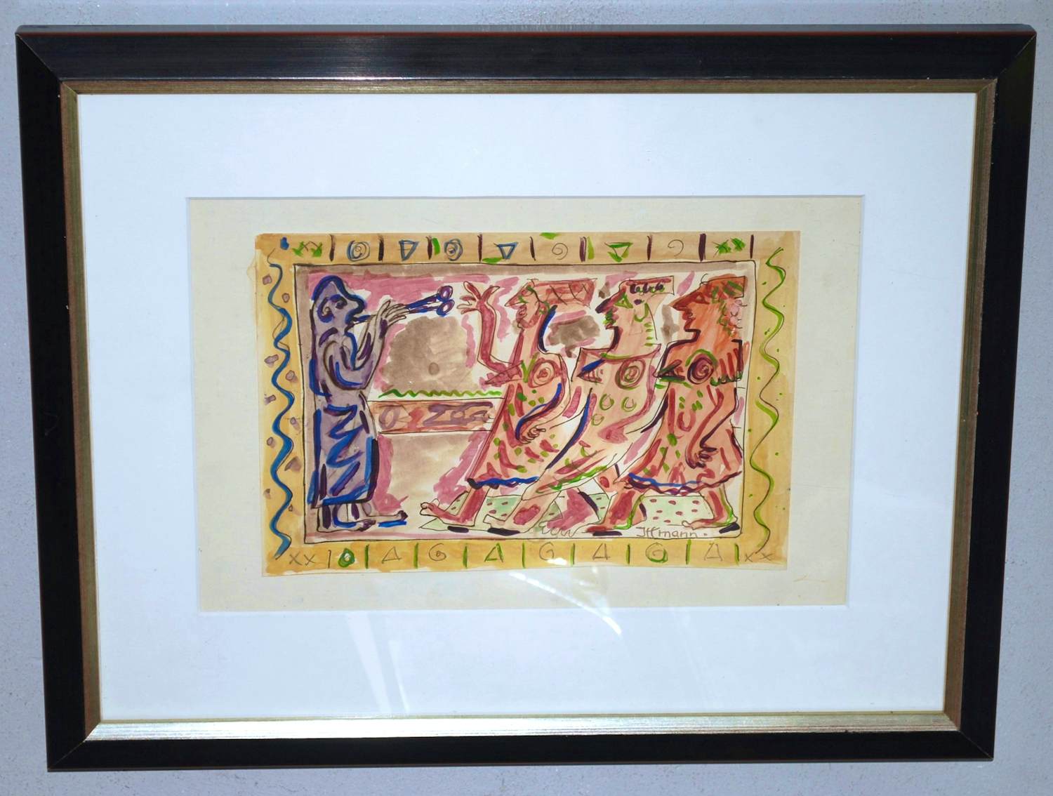 Buy Hans Ittmann - aquarel met klassiek thema -? Bid from 100!