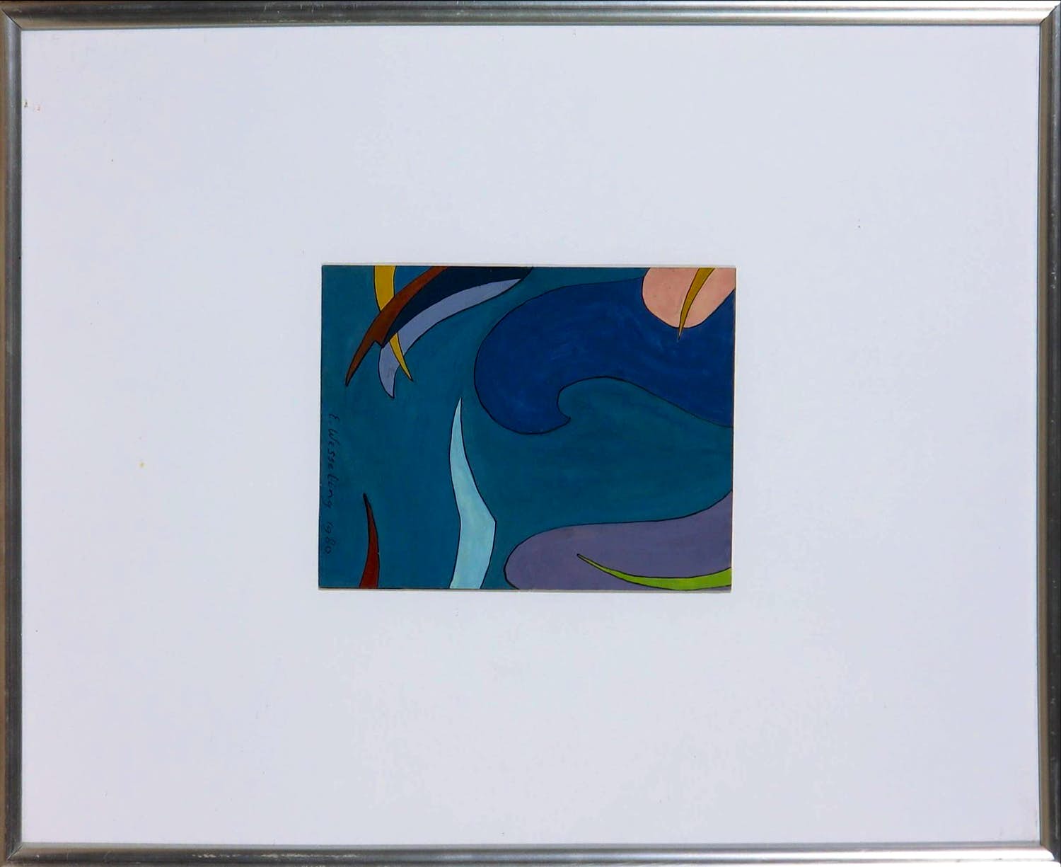 Erica Wesseling - Gouache, A Faber Birren Colour Study: Templates, A Composition in Blue kopen? Bied vanaf 1!