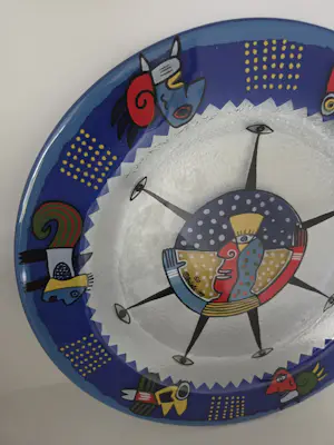 Clemens Briels - Decoratief glazen bord kopen? Bied vanaf 30!