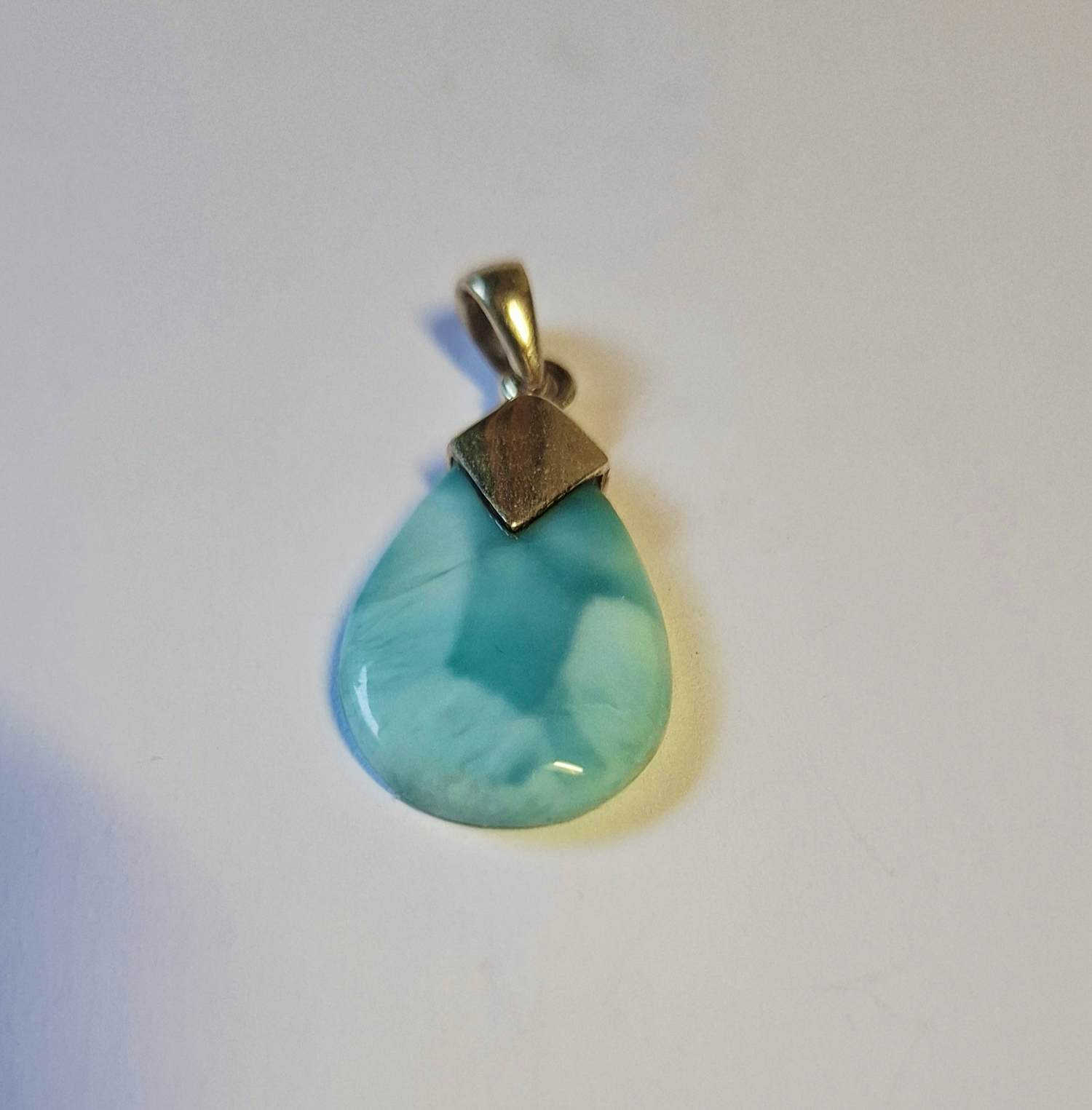 nieuw zilver hanger met  Larimar edelsteen. kopen? Bied vanaf 60!