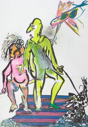 Jacqueline de Jong - Litho, Zonder titel kopen? Bied vanaf 1!