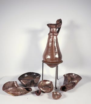 Peter von Hartsvelt Müller - Aardewerk, Oliestel (Groot) kopen? Bied vanaf 1!