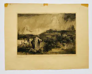 Adriaan van 't Hoff - Lot van 3 - Toren van Arnhem - 1x litho 2x ets kopen? Bied vanaf 20!