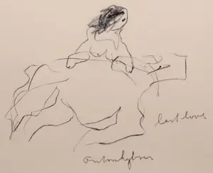 Anton Heyboer - Ingelijste tekening: "Last Love" kopen? Bied vanaf 175!