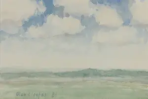 Olav Cleofas van Overbeek - Aquarel, Landschap kaufen? Bieten Sie von 1!