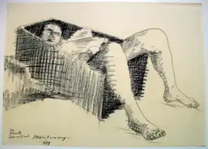 Lambert Maria Wintersberger - Kreidezeichnung, 1971. für Amnesty International kaufen? Bieten Sie von 390!