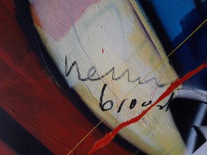 Herman Brood - schilderij, Patty , 115x 90 cm, HB-M certificaat kopen? Bied vanaf 3900!