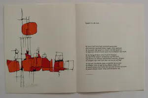 Cees Andriessen - lino + gedicht van Hans Andreus - 1968 kopen? Bied vanaf 49!