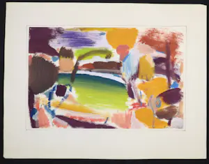 Klaas Boonstra - Gemengde techniek op papier, Abstracte compositie kopen? Bied vanaf 70!