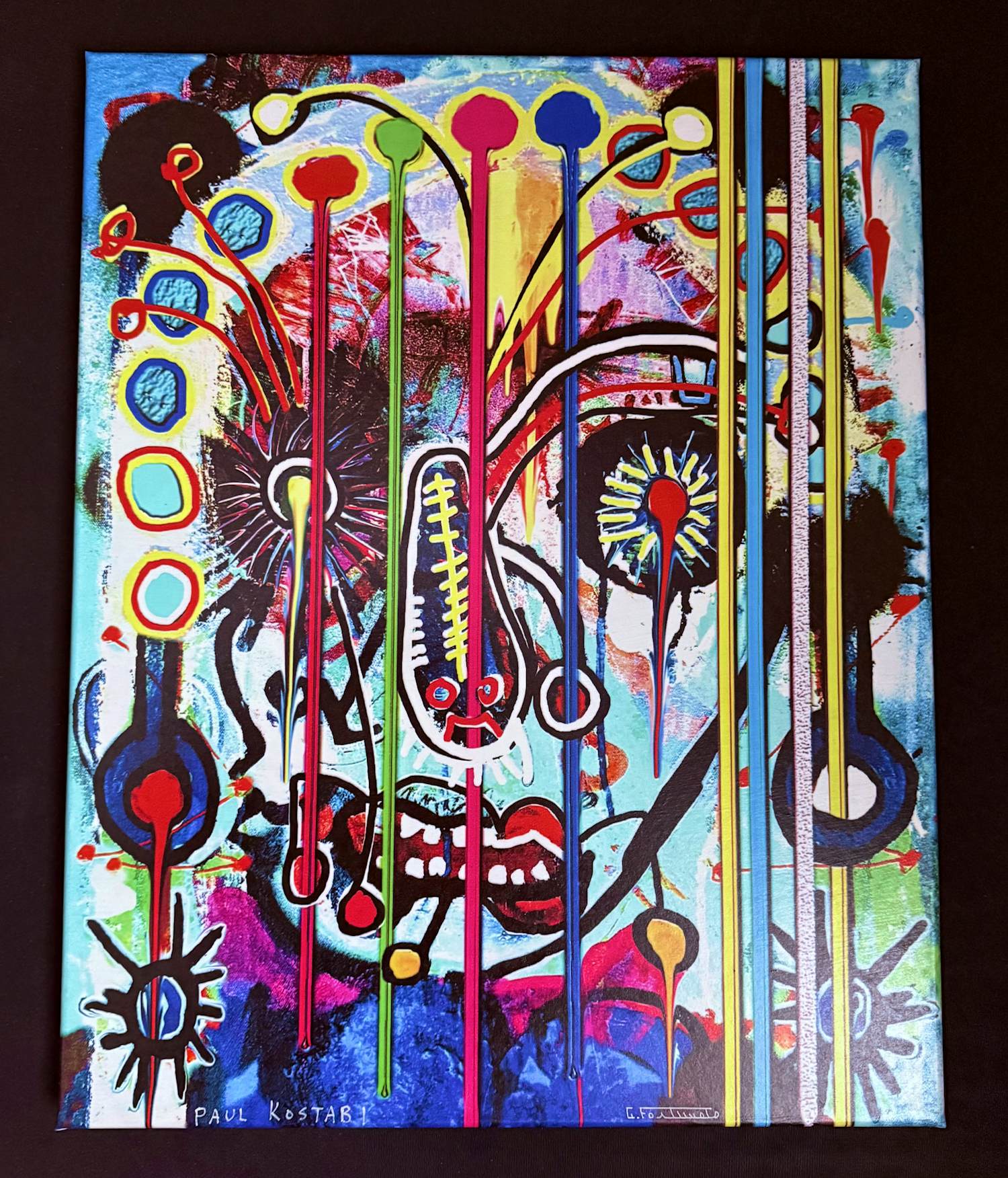 Paul Indrek Kostabi - & Giuseppe Fortunato (Italië - Europa - 1956). Titel: KF0920. kopen? Bied vanaf 180!