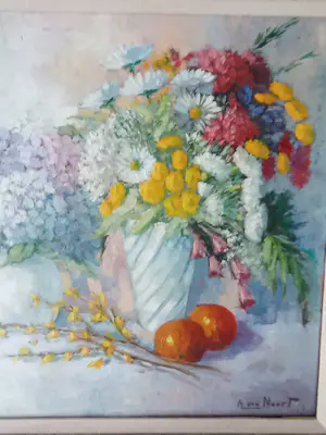 Arie-Kees van Noort - Vaas met bloemen en sinaasappels kopen? Bied vanaf 360!