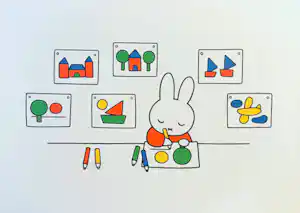 Dick Bruna - Nijntje op school, offset litho - Gratis verzending binnen Nederland! verkauft für € 55!