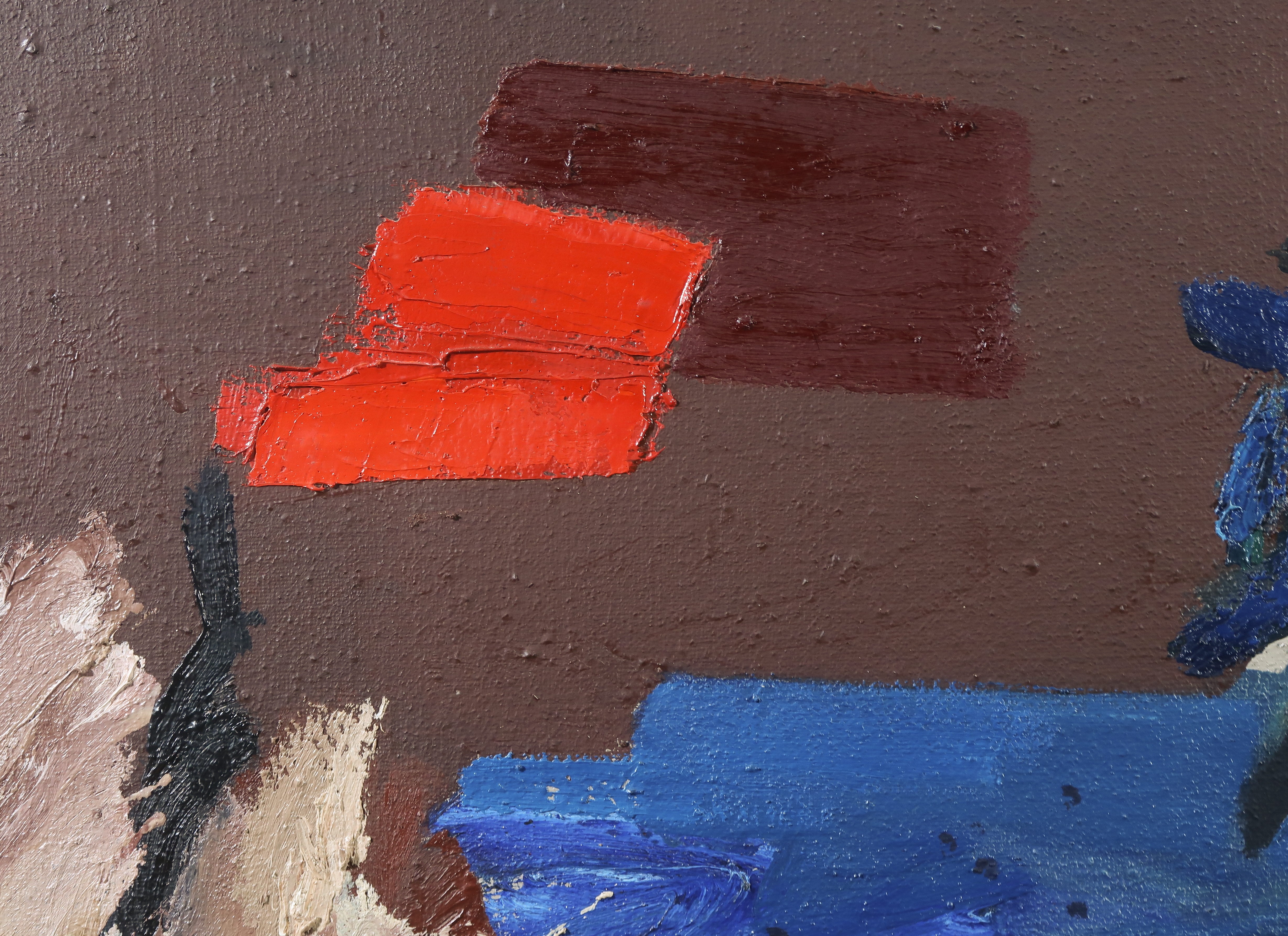 Dolf Breetvelt - Olieverf op doek, Abstracte compositie - Ingelijst (Zeer groot) kopen? Bied vanaf 1000!