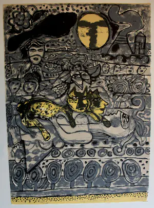 Corneille - Litho: Visage de la lune, visage de la terre - 1975 kopen? Bied vanaf 399!