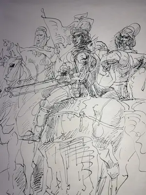 Willem van Konijnenburg - Meerdere ruiters te paard kopen? Bied vanaf 230!