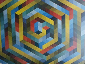 Curiosa - (Naar) Victor Vasarely : Herdenkingsmaquette 1979 , Samenwerking OBN en VAGWW kopen? Bied vanaf 75!