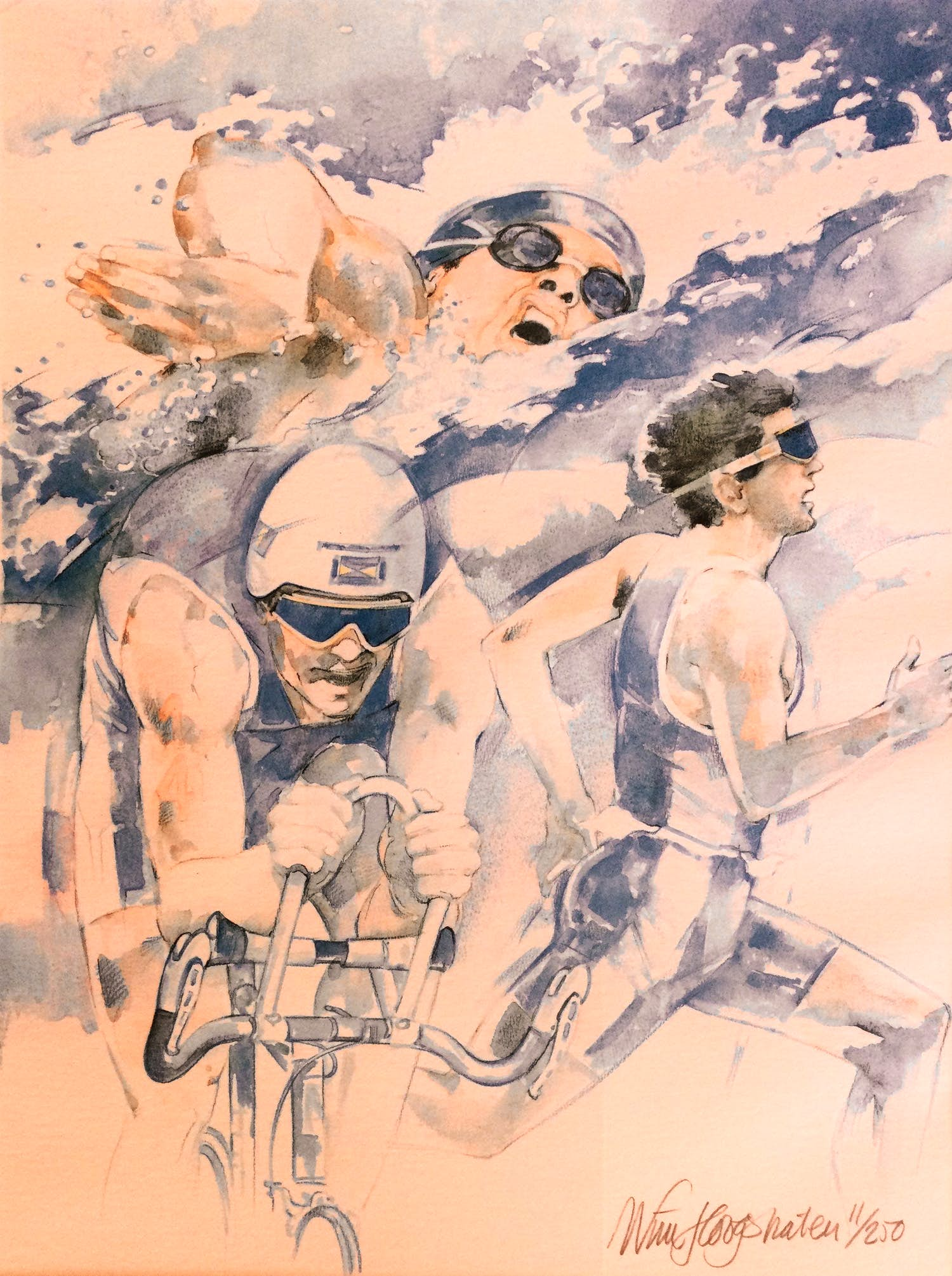 Wim Hoogstraten - Triathlon | litho kaufen? Bieten Sie von 1!