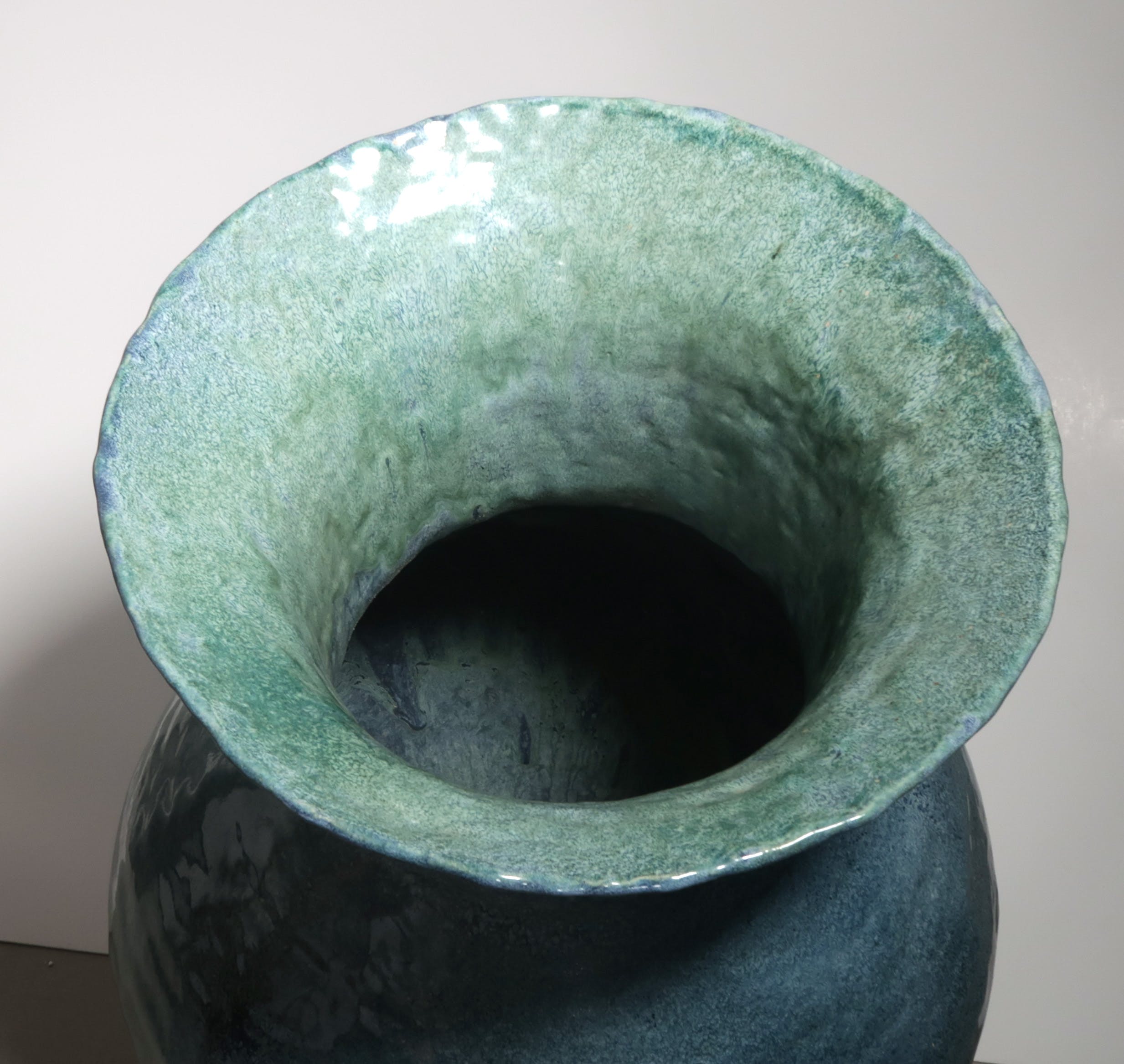 Peter von Hartsvelt Müller - Keramiek, Blauw / groene vaas op standaard kopen? Bied vanaf 150!