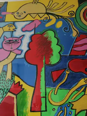 Corneille - Autour de l'arbre magique - 1994 - Handgesigneerd kopen? Bied vanaf 1000!