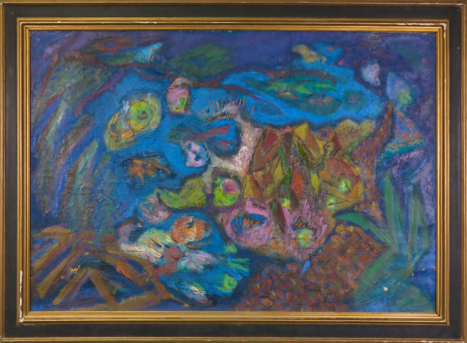 Gerard Schaperkotter - Olieverf op doek, Herfst in het Thyssepark Amstelveen - Ingelijst verkocht voor € 250!