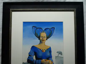 Linda Groen - Ingelijste aquarel , Vlinderkoningin - Lijst, 78 x 61 cm. kopen? Bied vanaf 250!