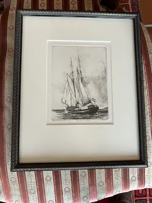 Bart Reindersma - Traditioneel schip op de 'De Zuiderzee'. kopen? Bied vanaf 35!