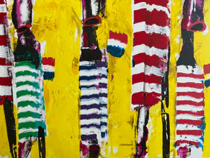 Willem van Scheijndel - handgesigneerde zeefdruk | 'Moeders met kinderen' | 1993 kopen? Bied vanaf 1!