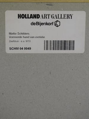 Mattie Schilders - Vormende hand van evolutie - Ingelijst - Groot kopen? Bied vanaf 50!